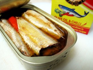 Boite de sardines, ouverte